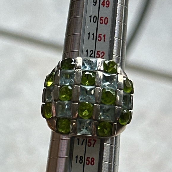 Topaz and Peridot Ring - Picture 10 of 10